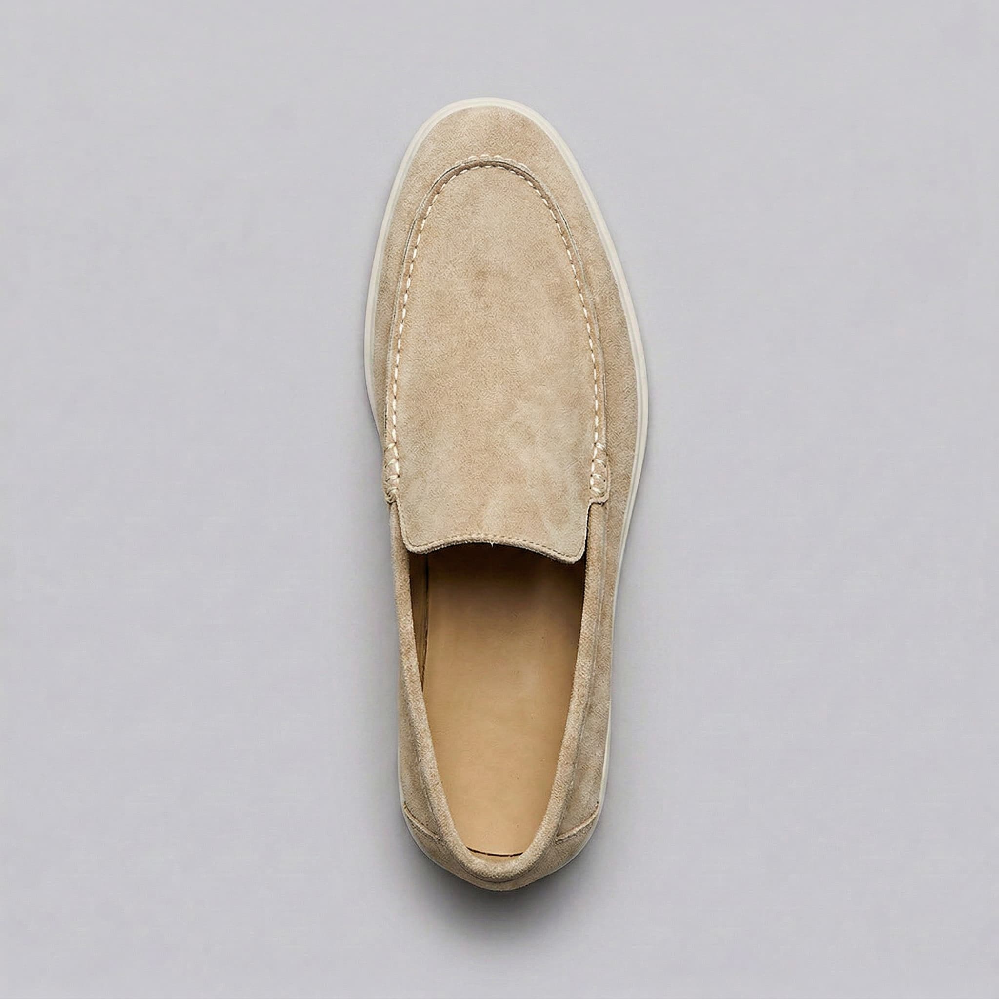 Top view of the loafer interior