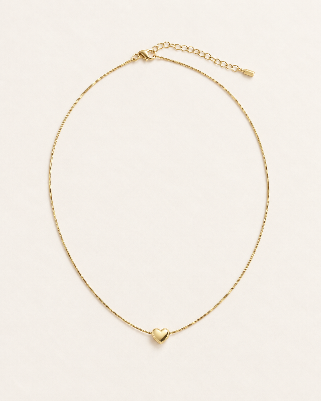 Minimal Heart Pendant Necklace – Gold & Silver