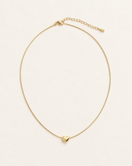 Minimal Heart Pendant Necklace – Gold & Silver
