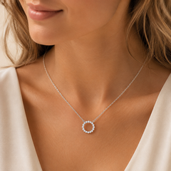 Eternal Glow Circle Necklace